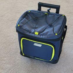 NEW! Coleman Active-Stretch Rolling Cooler w/Adjustable Handle