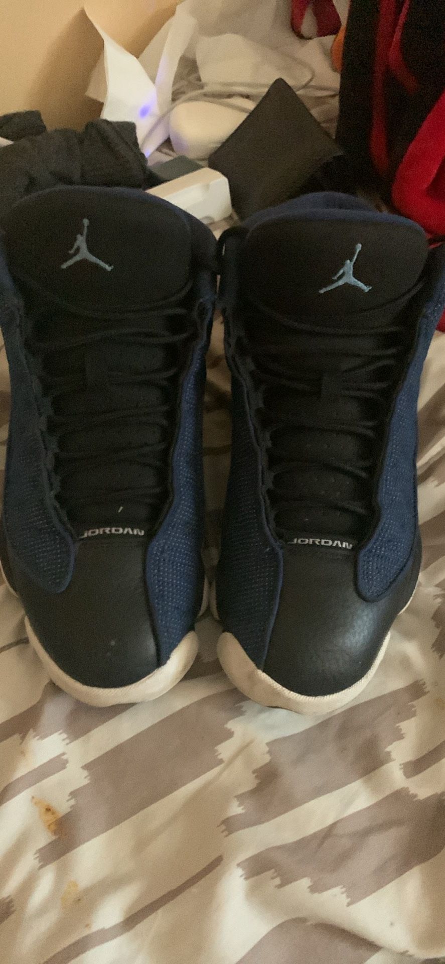 Jordan’s 13 Brave Blue Size 10 Read Description