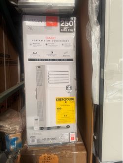 Box air portable conditioner 6000 Btu control remote