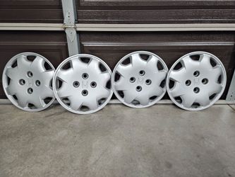 Honda Accord hubcaps fit 15 inch wheel, 4 lugs. Fit 1(contact info removed) Honda. $200 for the set.