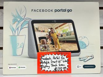 Facebook Portal Go Portable Smart 10” Video Display Touch Screen