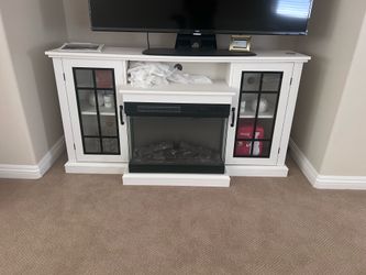 Fireplace TV stand