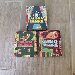 Books Toddler, Counta Block, Alpha Block, Dino Block