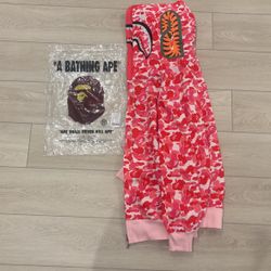 Pink ABC Bape Shark Full Zip Hoodie (BRAND NEW) 