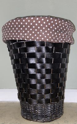 Extra Large Wicker Hamper With Washable Cloth Liner