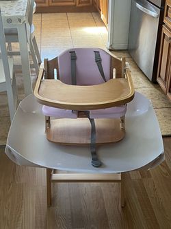 Cowiewie 3-in-1 Convertible Wooden High Chair