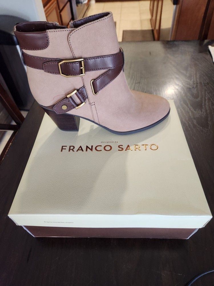 Franco Sarto Brown Ankle Boots for Women