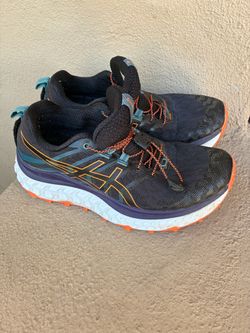 ASICS Trabuco Max Trail Running Shoes Women's Sz 8 1012A901 Black