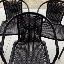 3Patio chairs