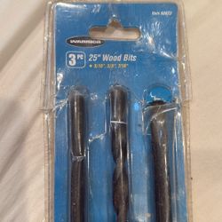 25” Long Wood Drill Bits