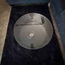 Glass coffee table