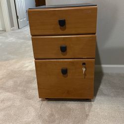 Wood Filing Cabinet