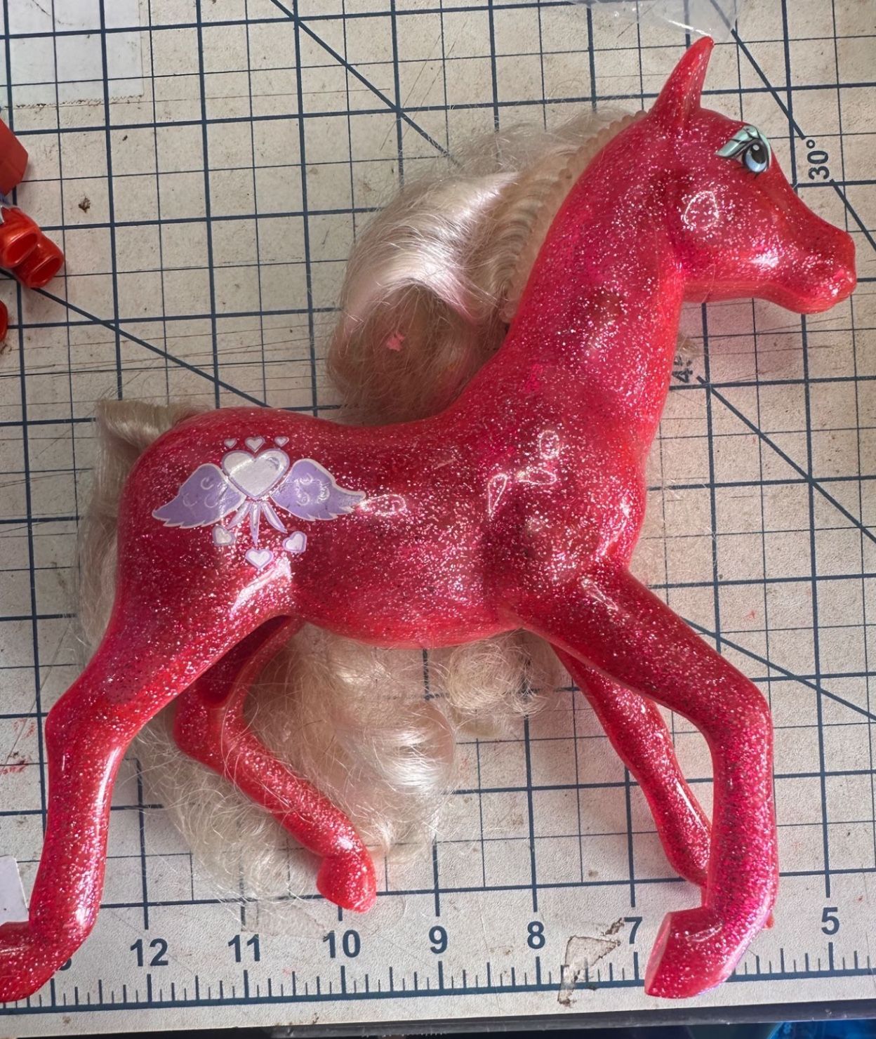My Little Pony DREAM BEAUTY Glitter Pony Vintage Pink Purple *RARE* 225