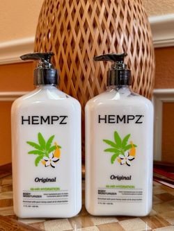 NEW-Hempz Original Body Moisturizer 17 oz – Set of 2