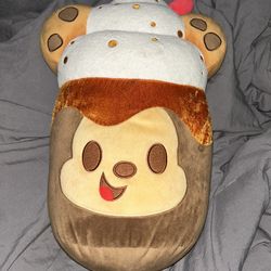Disney Store Official Munchlings Plush: 16-Inch Mickey Mouse as Iced Cookie Latte
