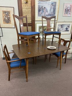 Vintage Mid Century Dining Table & 6 Chairs