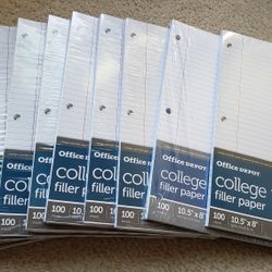13 Pack of Filler Paper