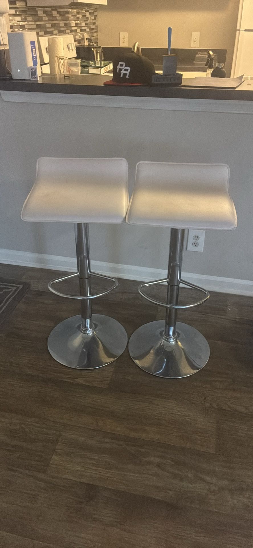 White Bat Stools