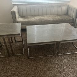 Coffee table with end table