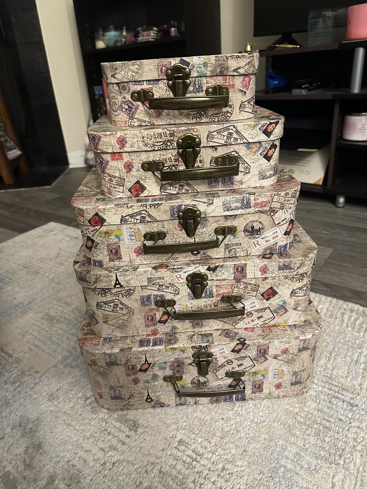 Stackable Suitcase Storage Bins