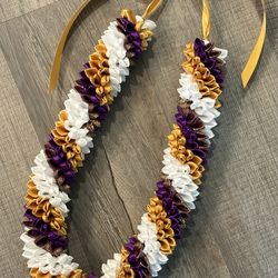 Plumeria Ribbon Graduation Lei 🌺