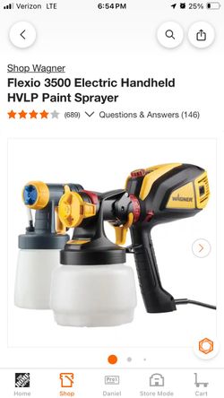 Wagner 3500 Electric Handheld HVLP Paint Sprayer