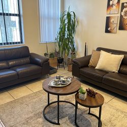 Sofa 2 Leather Loveseat / Sofas. 2 Sofas De Cuero 