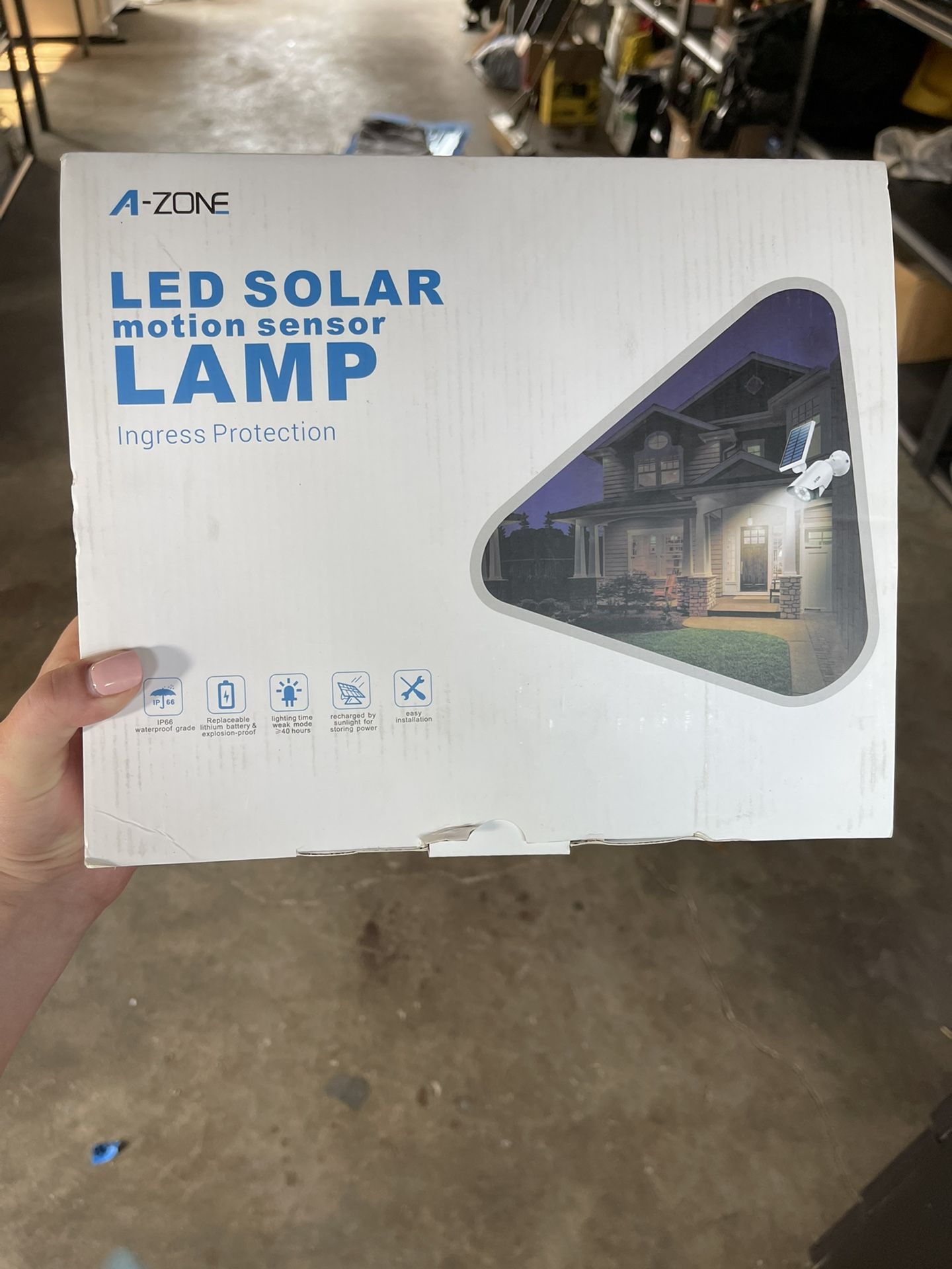 A-ZONE Solar Motion Sensor Outdoor Lights (pack of 2)