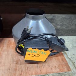 Inline Fan 4"  Pre-owned 