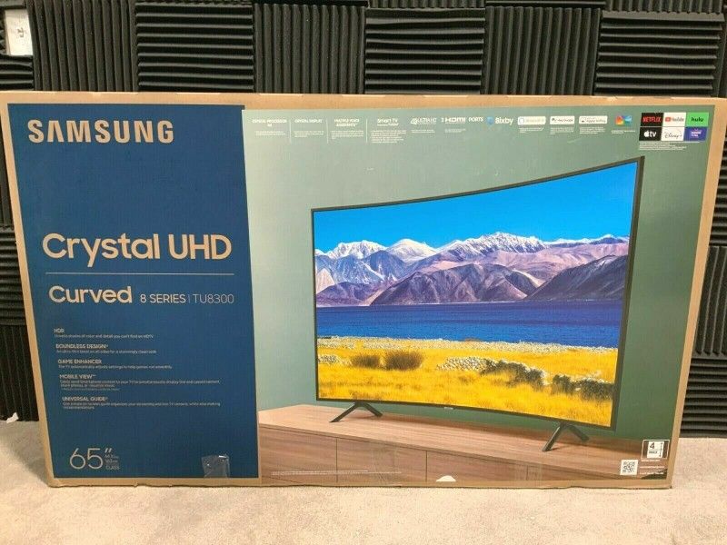 Tv Samsung 65", TU8300, Curved, 4k, HDR, Dynamic Cristal Display, Excellent
