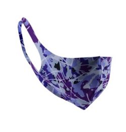 Purple background polyester face fun