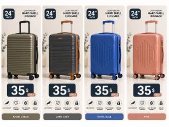 Luggage brand new each 35$ size 24in