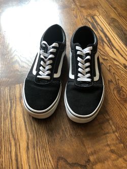 Vans old school black and white size 9