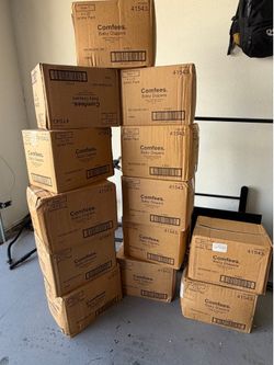 Size 7 diapers. $15/box