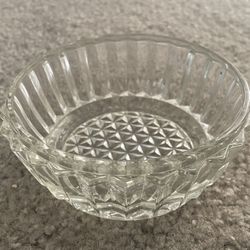  Vintage Clear Glass Candy/trinket Dish 