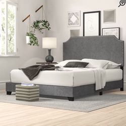 Grey bed frame 