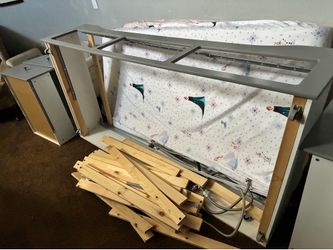 Twin bed with drawers