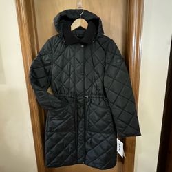 Women’s XS DKNY quilted coat NWT