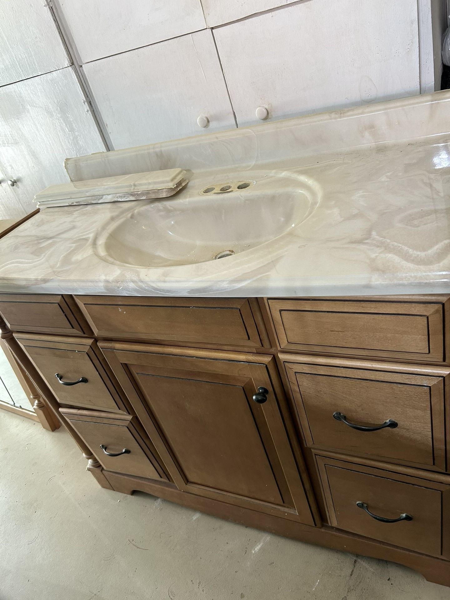 Bathroom Vanity & Mirror