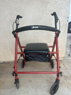 RED DRIVE BRAND ROLLATOR Walker $40