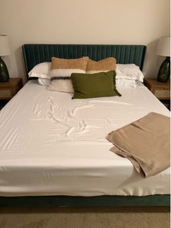 Excellent condition! Brand New King Bed Frame and Mattress