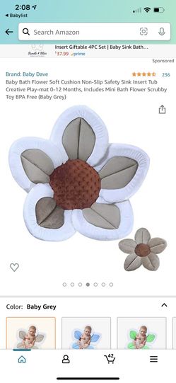 Baby Bath Flower Soft Cushion 