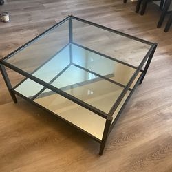 Mirrored Glass Coffee Table