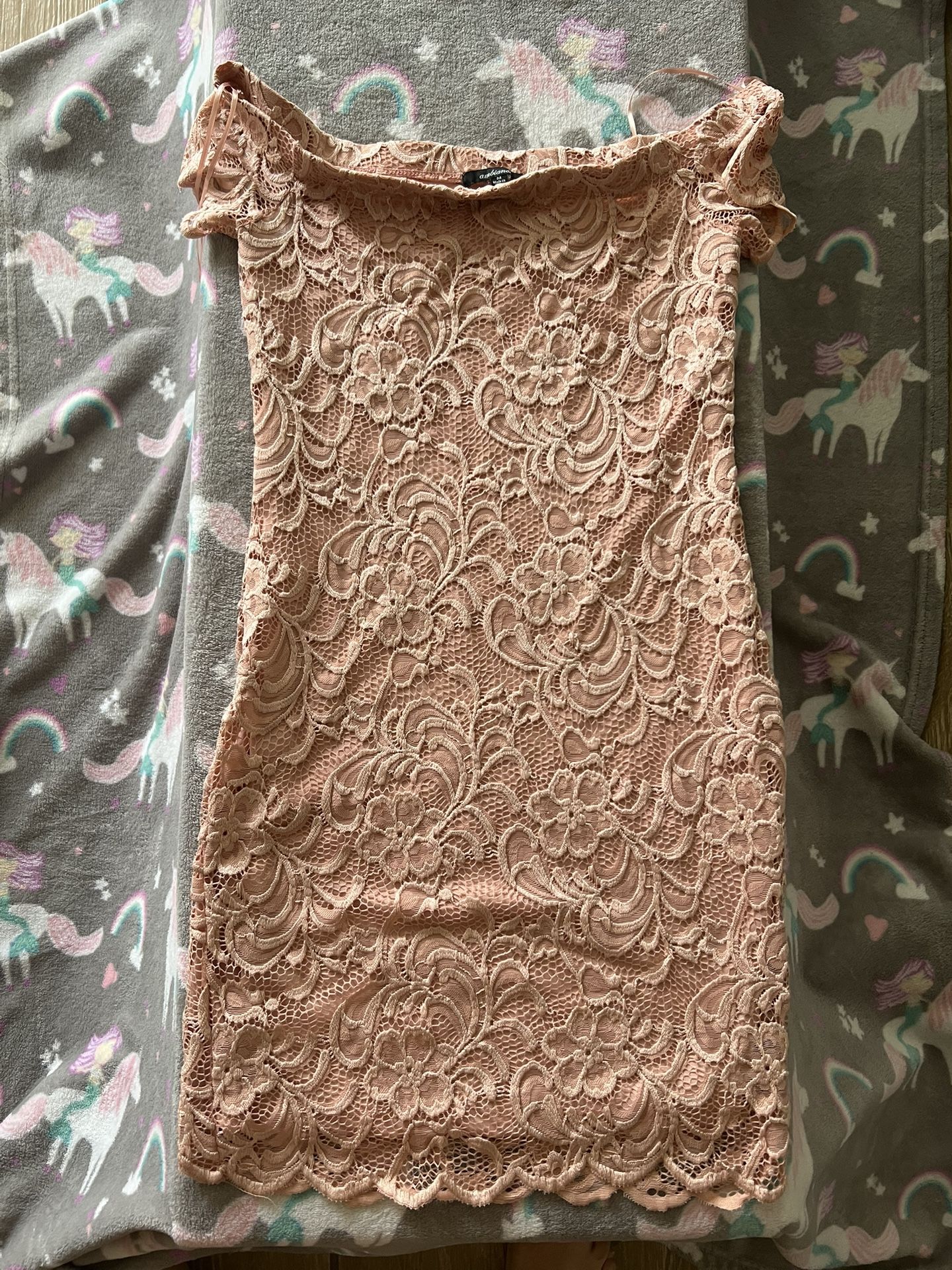 Pink Flower Dress Medium 