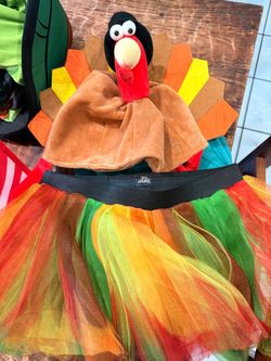 Turkey Thanksgiving Running Costume Tutu Set