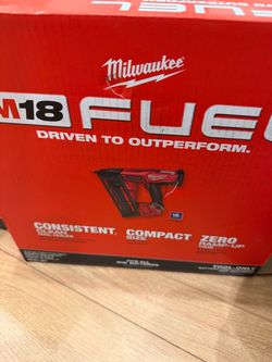 M 18 Milwaukee 16 gauge nail gun