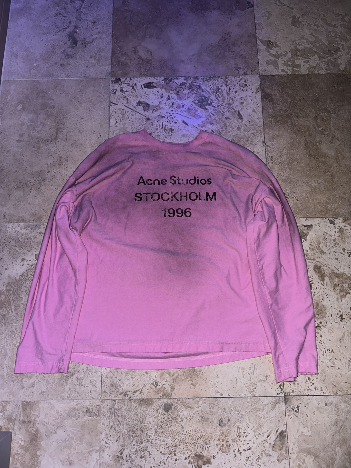 acne studios long sleeve t shirt size medium