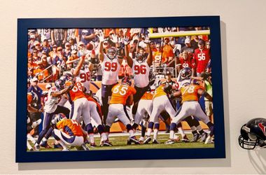 Football is Back!! Houston Texans Framed Photo Canvas Art