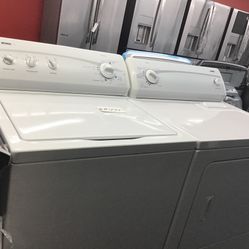 Kenmore Washer And Dryer Set. 1 year Warranty 
