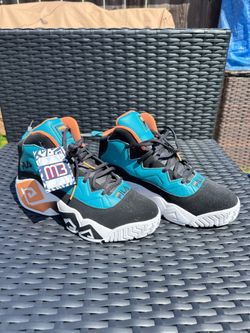 Fila mb men's 9.5 teal/orange